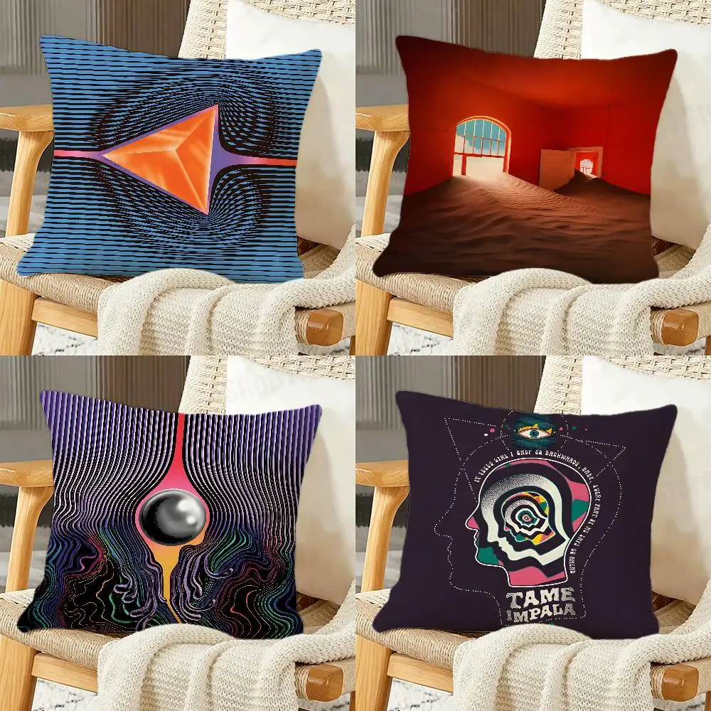 T-Tame Impala K-Kevin Parker Gifts PillowCase Sofa Cushion Cover Suitable For Home Bedroom Room custom Decor