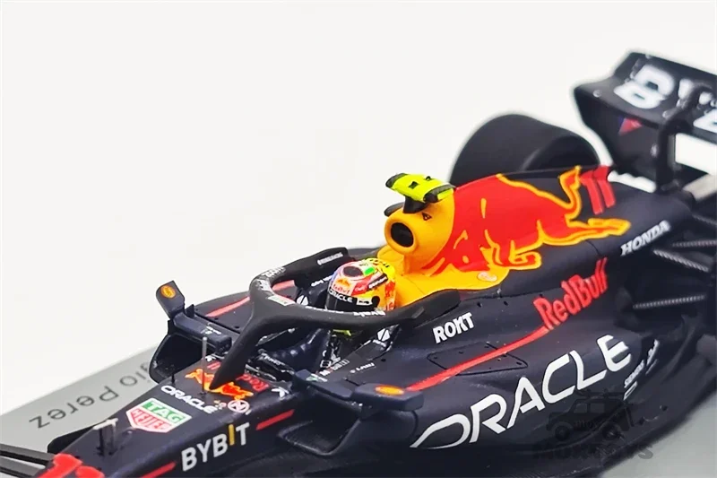 Spark 1:43 2023 F1 Racing RB19 No.11 Sergio Perez ganador Arabia Saudita GP modelo de coche