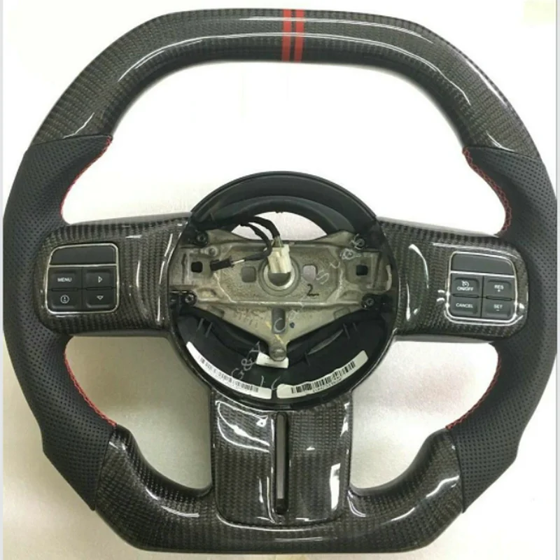 

For Jeep Wrangler 100% Real Carbon Fiber/Leather Car Steering Wheel