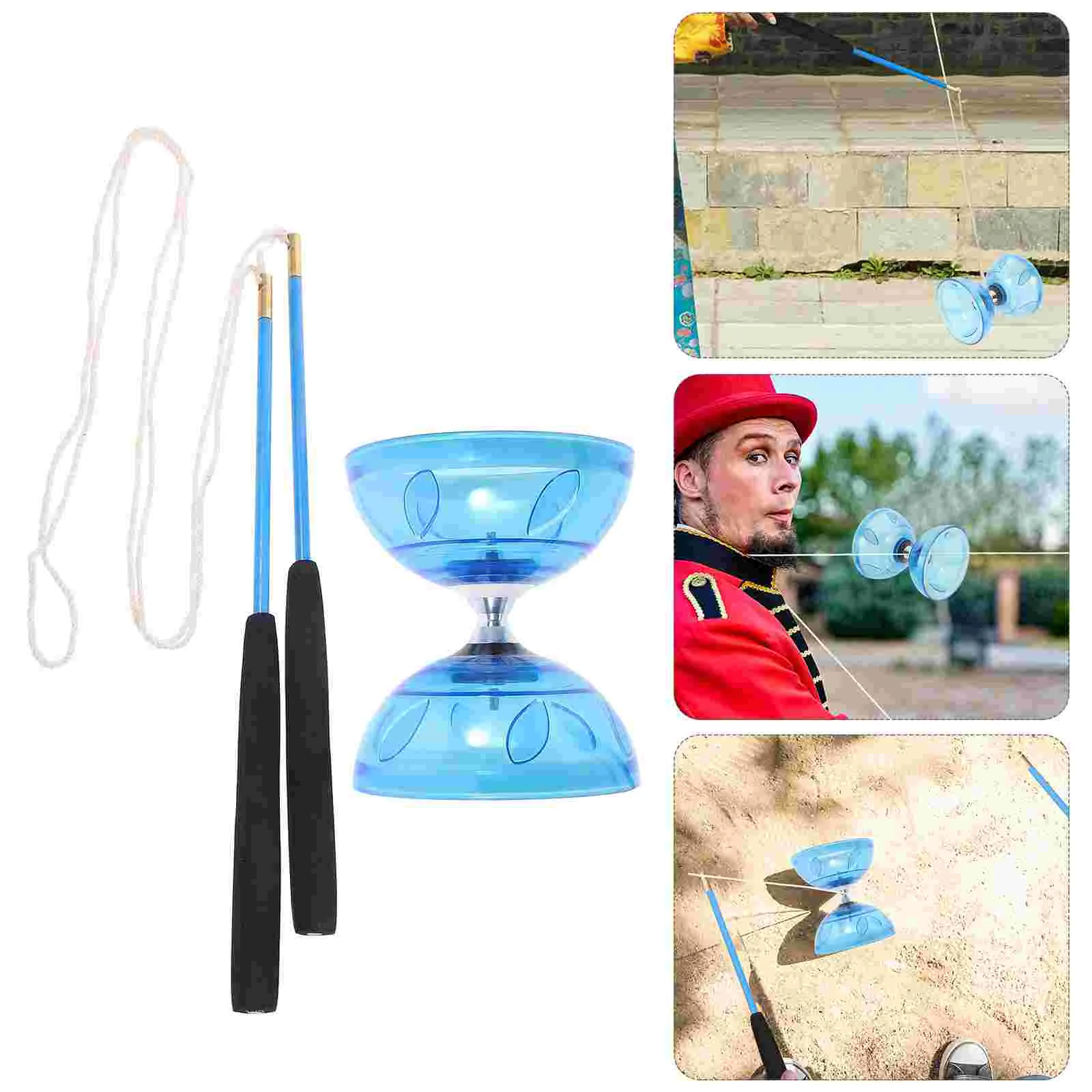 1 set Toy Fitness Diabolo Kids Plaything Soft Rubber Yoyo Professional Chinese For With Bearing Transparent Tpu Senior Adult