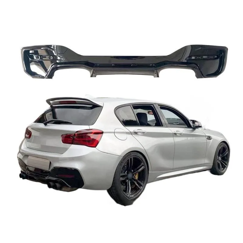 Suitable for BMW 1 Series later F20 modification M2c model rear lip sport model four out rear bumper diffuser body kit 15-20