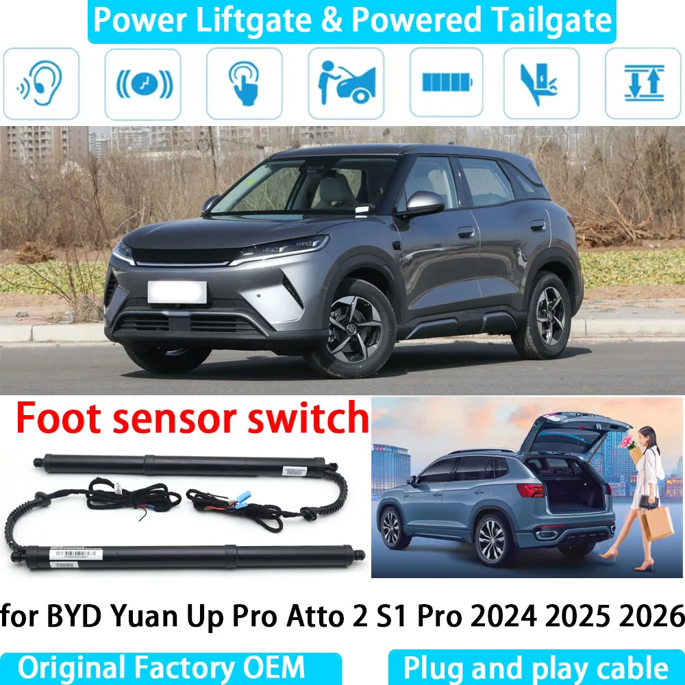 

for BYD Yuan Up Pro Atto 2 S1 Pro 2024 2025 2026 Automatic Electric Power Liftgate Powered Tailgate Strut Tail Gate Lift System
