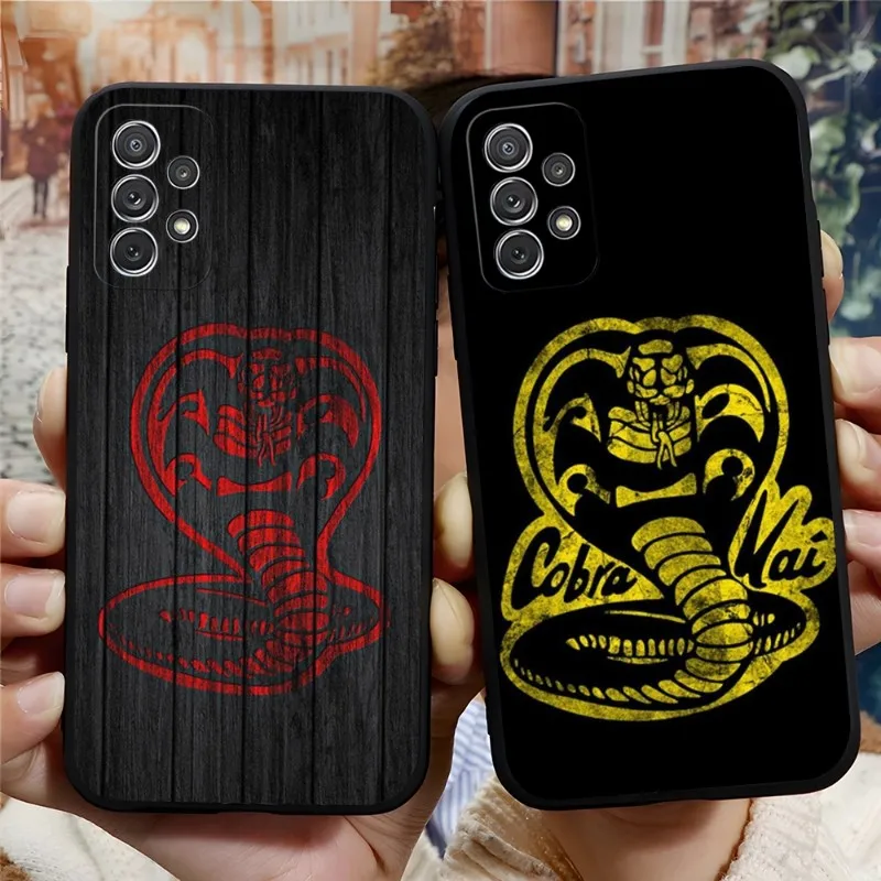 Cobra Kai Snake Phone Case Funda For Samsung S22 S23 S21 S20 S30 S9 S10 S8 S7 S6 Pro Plus Edge Ultra Fe Silicone Soft Cover