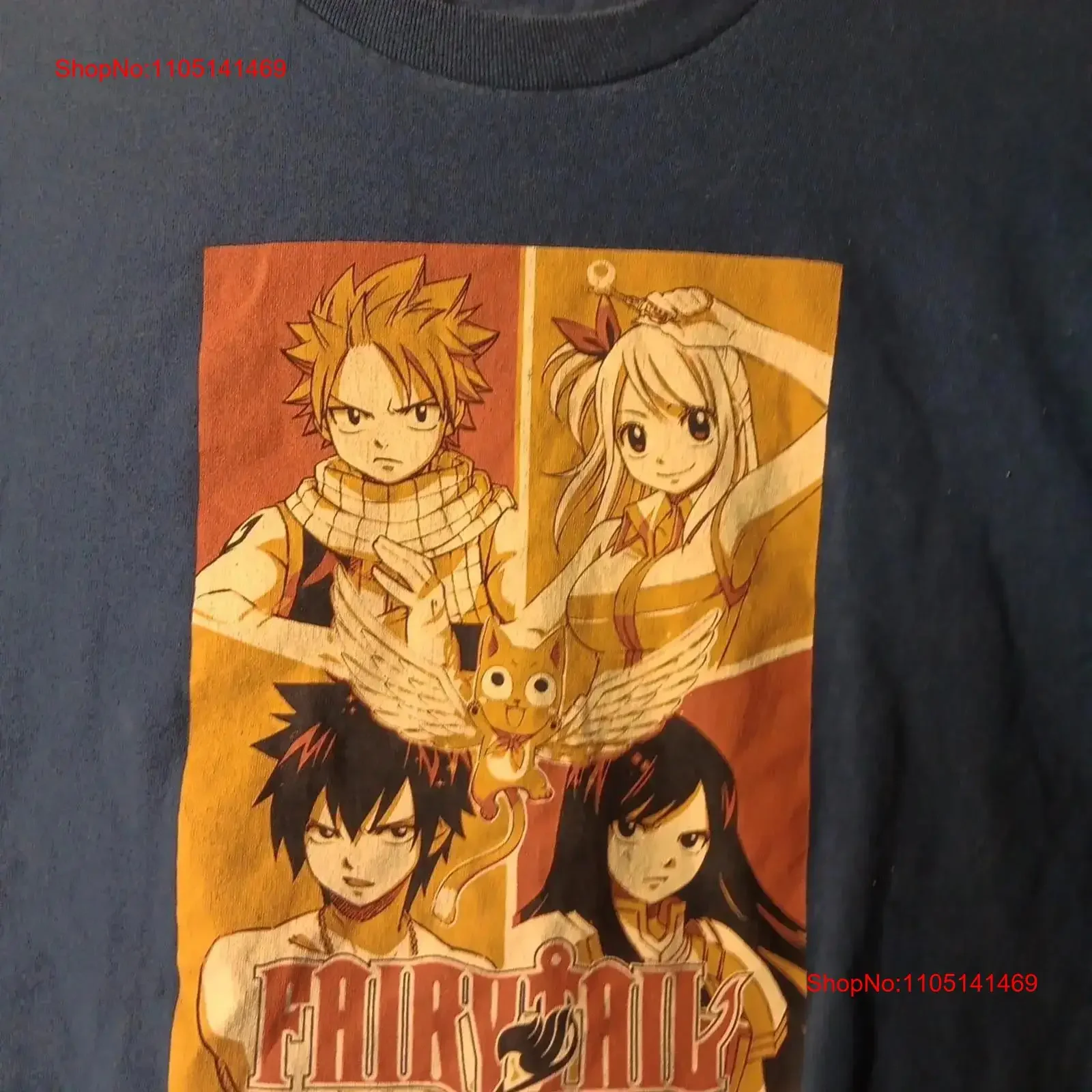Fairy Tail Anime T Shirt Medium Funimation 100 Cotton EXCELLENT FAST SHIPPING vintage Washed fashion Soft Casual streetwear