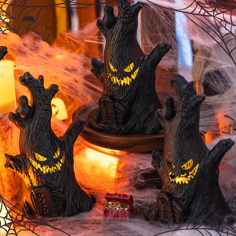 

Halloween Luminous Room Figurine Ornaments House Beauty Gifts Small Figurine Beauty Black Ozdoby Do Pokoju Bedroom Decorative