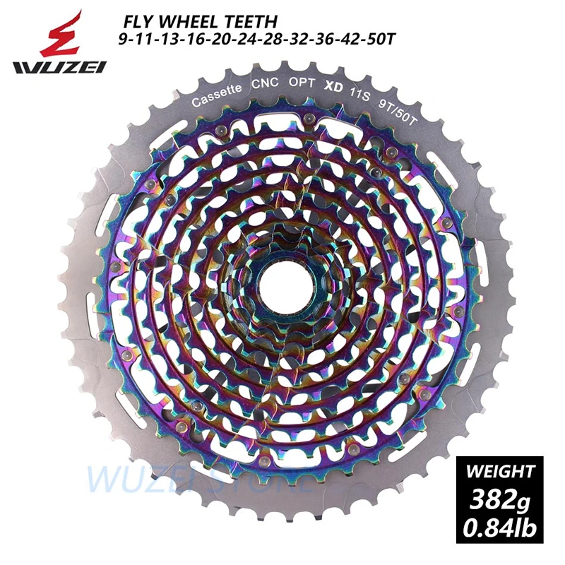 

WUZEI Dazzling colors Ultralight 11S12S Bike Bicycle Freewheel 9/11/13/16/20/24/28/32/36/42/50T for SX NX GX XX1 EAGLE XD Hub