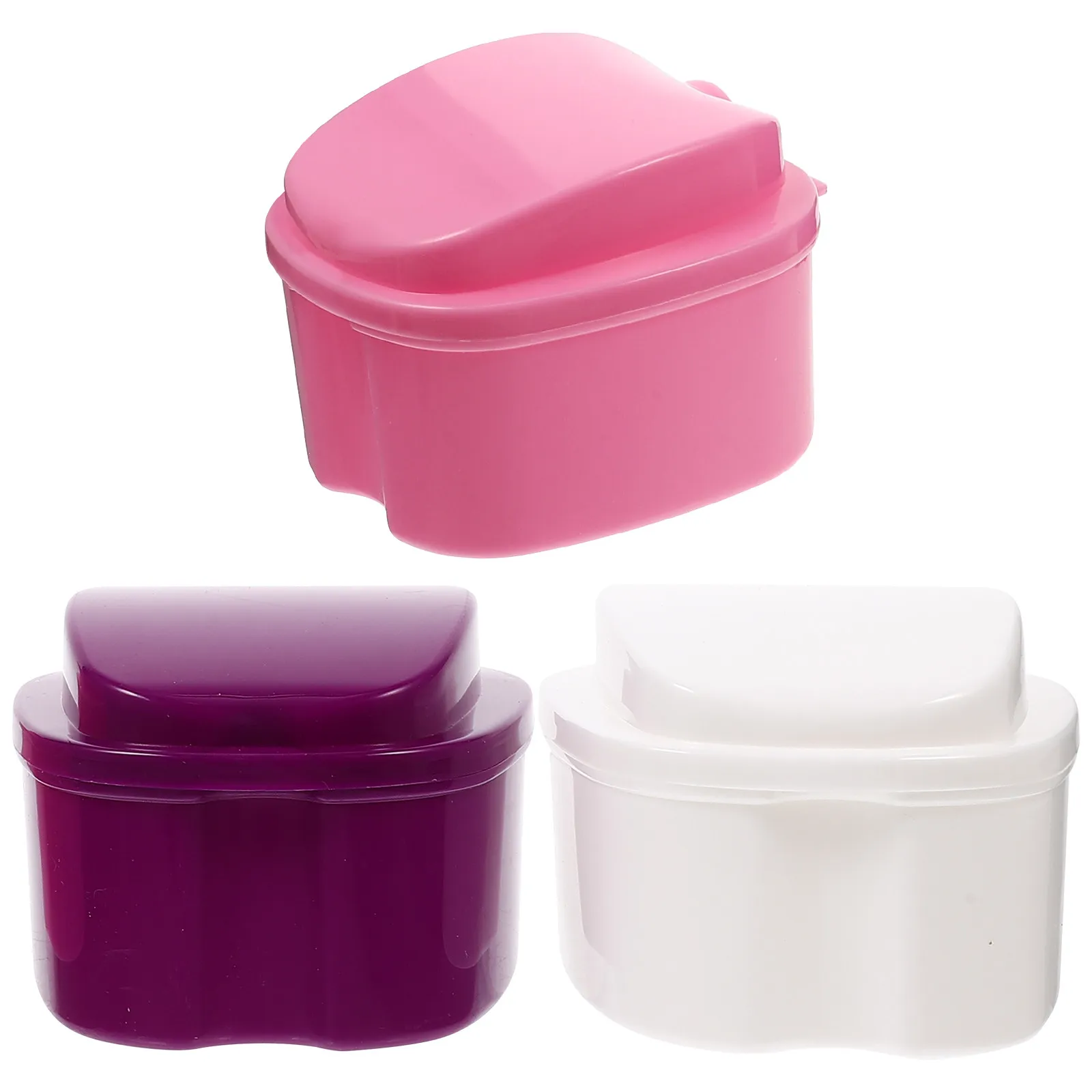 

Набор из 3 высококачественных дышащих легких футляров для хранения зубных протезов, брекетов и ретейнеров для дома, улицы, путешествий и кемпинга