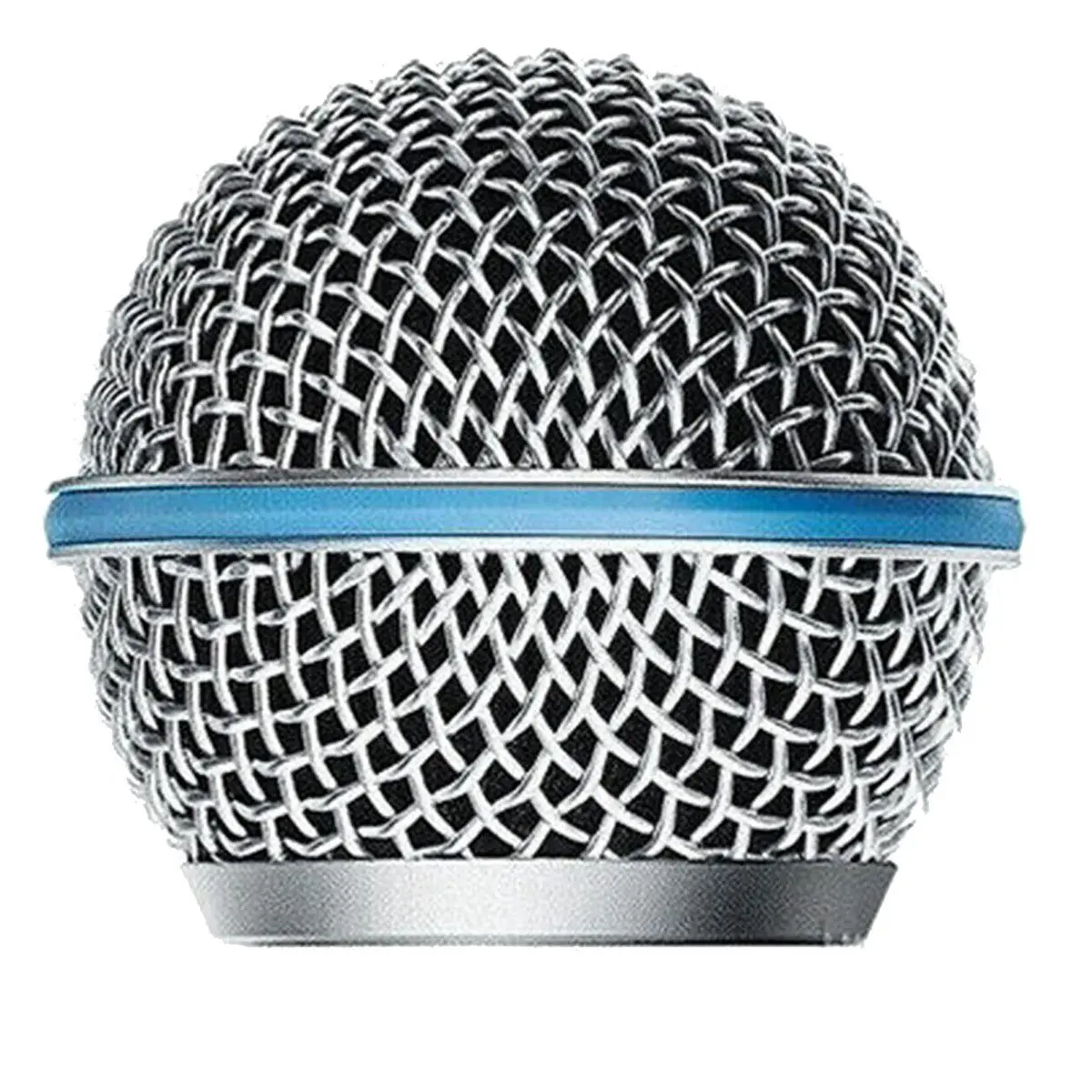 Microfone Grill Mic Grille Substituição, Mic Ball Head Mesh para Shure Beta58A SM58 PX24 Slx24, 2Pcs