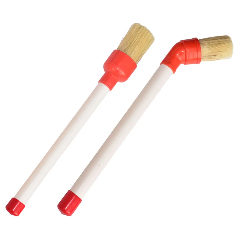 2pcs Tire Brush Round Head Tire Brush For Cleaning Wheels Plastic Car Detailing Cleaning Tool Rim Wheel Maintenance