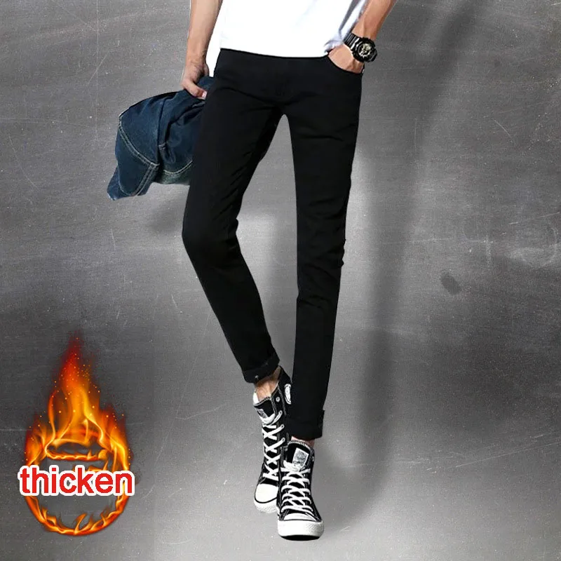 Spring And Autumn 2022 Fashion Stretch Jeans Men's New Slim Feet Casual Pants Men's Korean Trendy Was Thin Skinny Pants Men