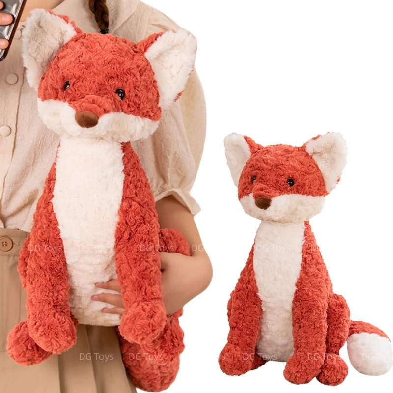 28/40 Soft Sit Fox Plush Toy Stuffed Red Foxes Baby Girl Cuddly Plushie for Kids Birthday gift Xmas Present for Her Boy