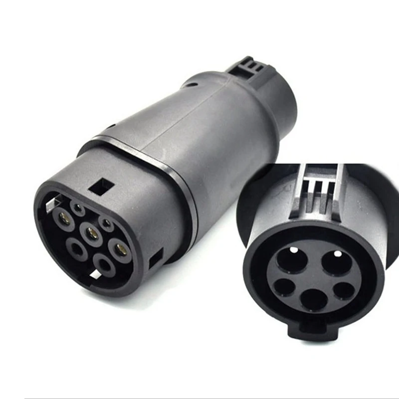 2X EVSE EV Adaptor 32A J1772 Type 1 To Type 2 Plug EV Adapter, Electric Cars Vehicle Charger Charging Connector