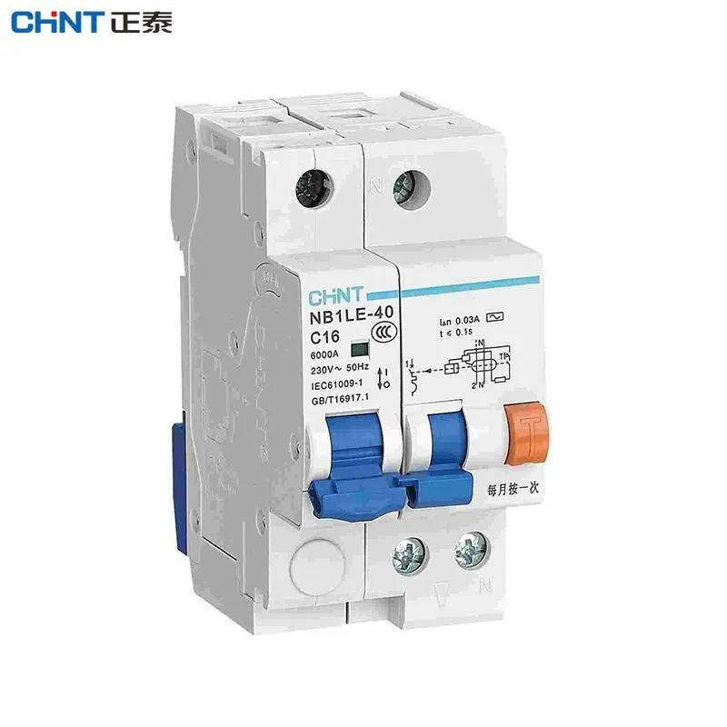 

CHINT NB1LE-40 100mA New original Leakage circuit breaker 1P+N 2P 3P 4P household leakage switch 20A 25A 32A 40A transfer switch