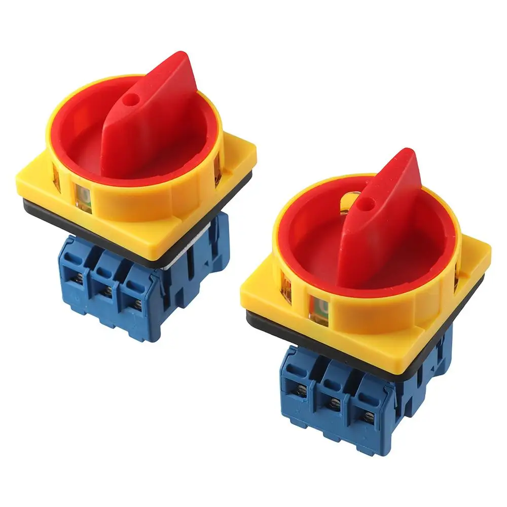 

Универсальный пластиковый поворотный кулачковый переключатель 25A/32A, 2-позиционный выключатель питания, 3-полюсный выключатель нагрузки