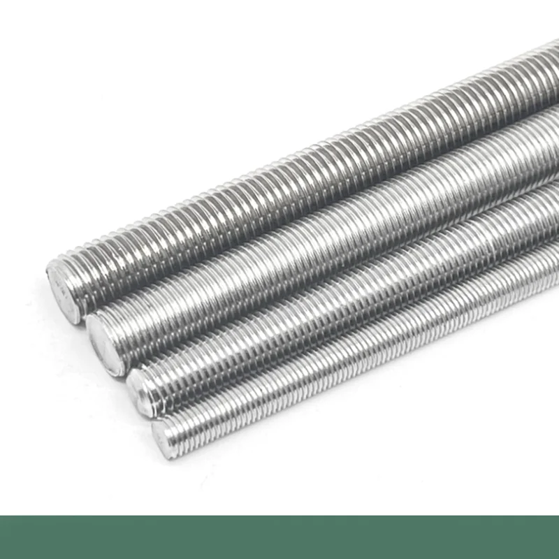 1Pcs 304 Stainless Steel Full Threaded Rod Bolt M4/M5/M6/M8~M24 Length 250mm Fully Metric Headless Bolt Thread Stud Rods Screws