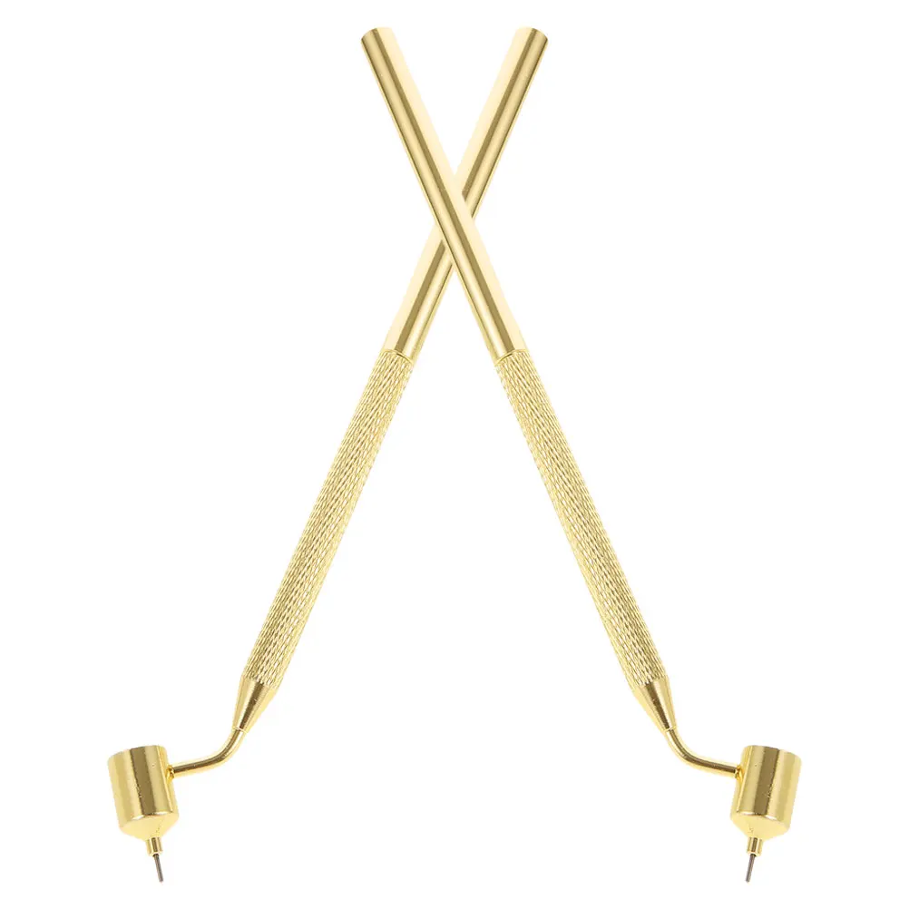 

2Pcs 0.4mm Fine Line Liquid Writing Pen Metal Detailing Paint Applicator for Artists Craft Rock Chip Repair Drawing Stationery