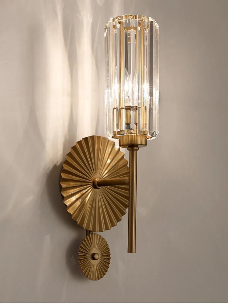

Modern Luxury Wall Lamp Sconce for Living Room Background Wall Decor Simple Bedroom Bedside Corridor Aisle Led E14 Wall Lights