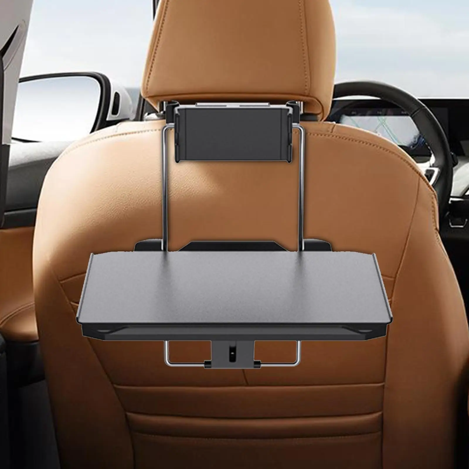 Mesa plegable para asiento trasero de coche, asiento trasero plegable, práctico, estable, bandeja de comida, escritorio para viaje, Rvs, viaje por carretera