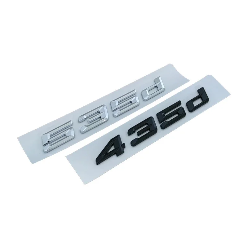3D ABS Black Logo 520d 420d 428d 430d 435d 525d 528d 530d Emblem Letters Sticker Car Trunk Badge For E39 E60 G30 F10 Accessories