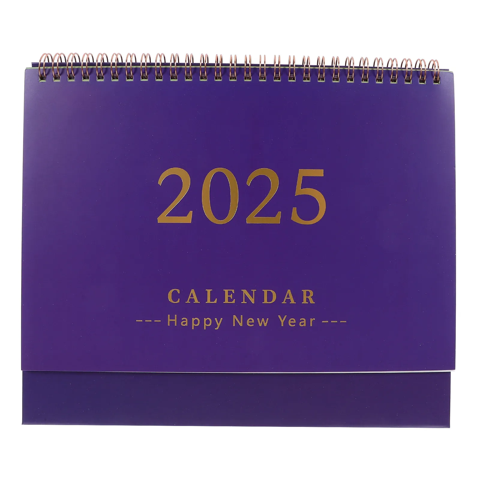 Monthly Desktop Calendar 2025 Standing Flip Style Sturdy Paper Construction Attractive Adjustable Date Display Decorative Office