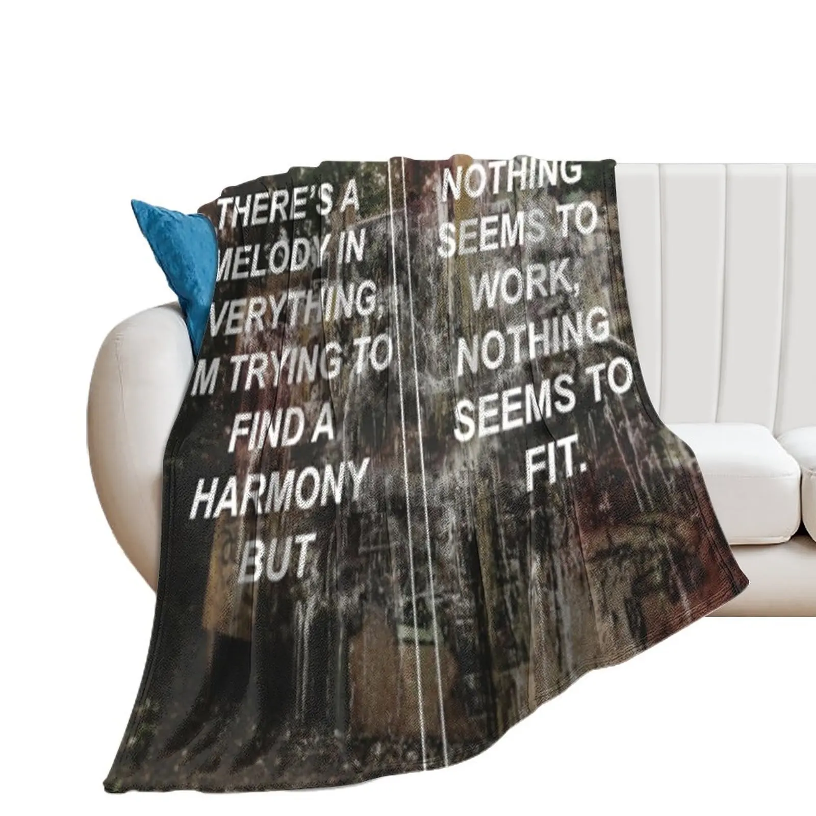 La Dispute Wildlife Lyrics Print Throw Blanket Baby Flannel Stuffeds Blankets