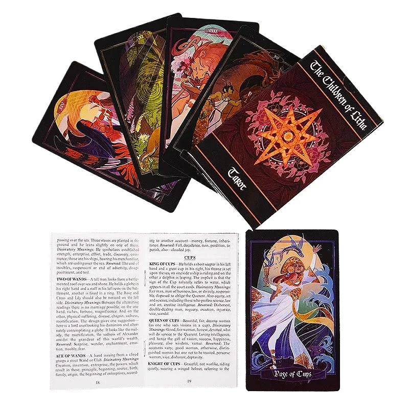 The Children Of Litha Tarot Cards A 78 Deck Oracle English Visions Divination Edition Borad Playing Games