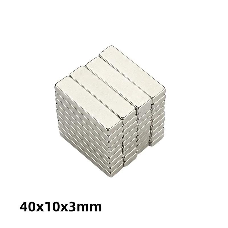 40x10x3mm Square magnets can be widely used 40*10*3mm for refrigerators, office document fixation and DIY 40mmx10mmx3mm