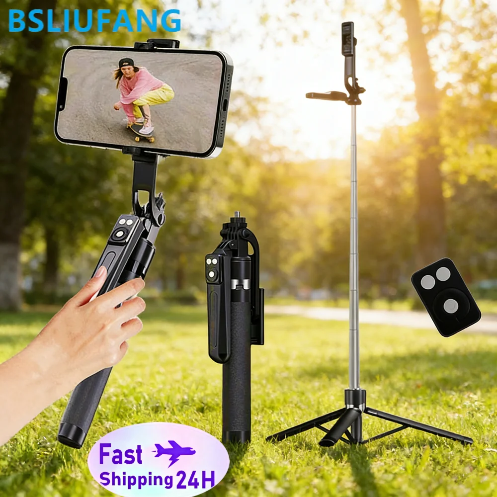 

1700mm Selfie Stick Wireless Selfie Stick Phone Tripod Extendable Stand Foldable Monopod For Smartphones Balance Steady Shootin