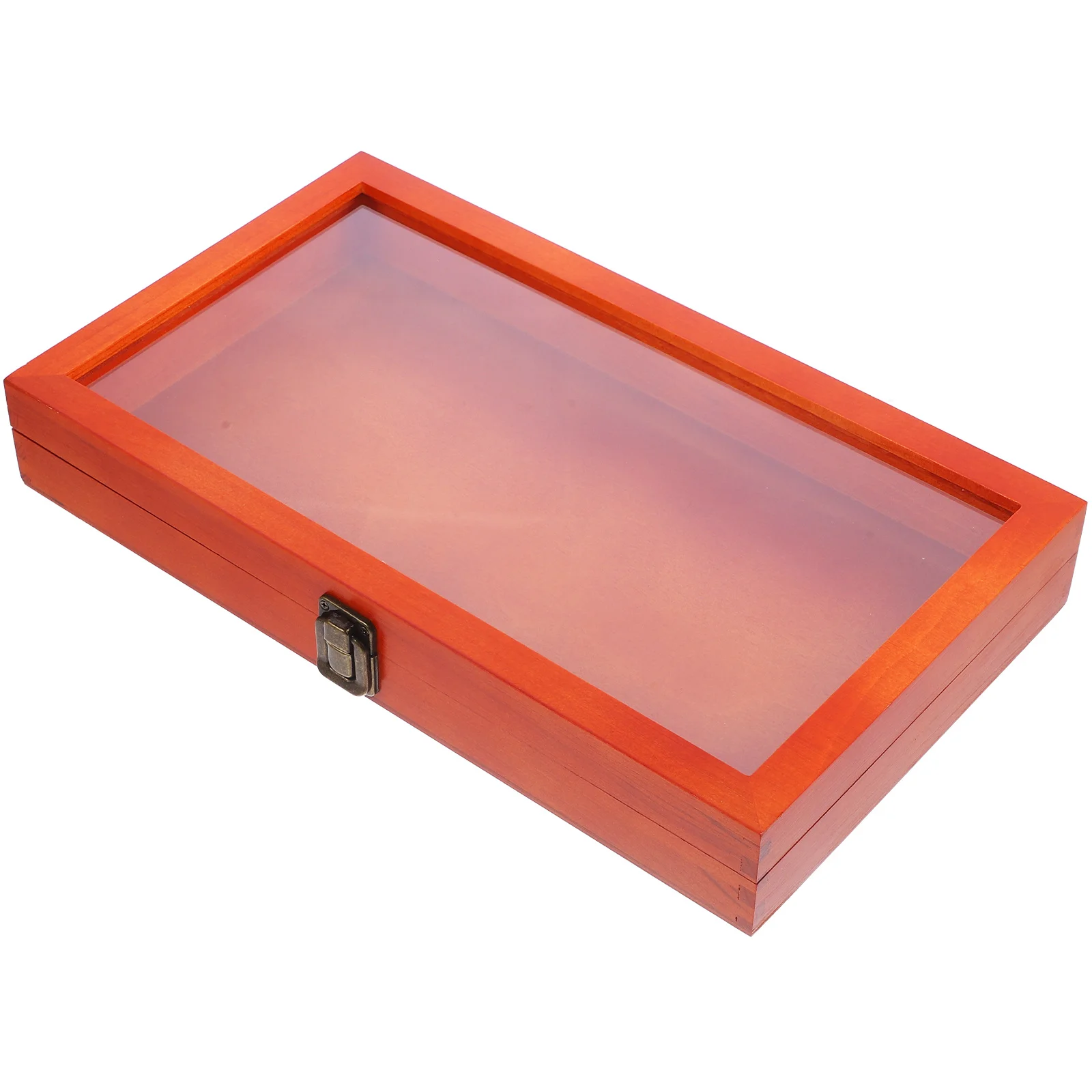 

Прямоугольная деревянная коробка, винтажная прозрачная шкатулка для хранения образцов ювелирных изделий, витрина с насекомыми и сушеными цветами