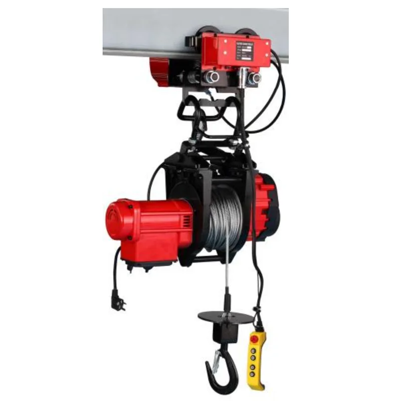 

Hot Sale PA600 Micro Electric Rope Hoist with Manual/Electric Trolley Mini Suspending Electric Wire Rope Elevator Lifting Hoist
