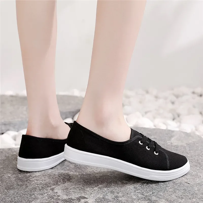 Women Classic Light Weight Spring & Summer Mesh Breathable White Shoes Lady Anti Skid Comfort Casual Shoes Zapatos De Mujer C577