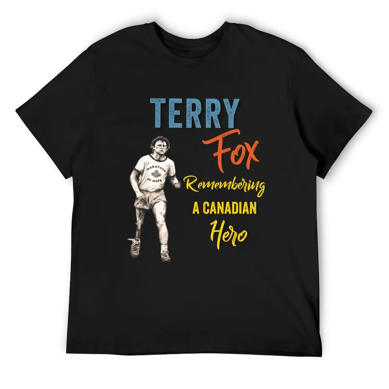 

TERRY FOX T-Shirt vintage t shirts man clothes T-shirts man fitted t shirts for men