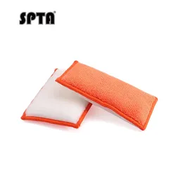 SPTA 1PC Microfiber Sponge Detailing Wax Applicator Pad for Auto Interior Cleaning Foam Waxing