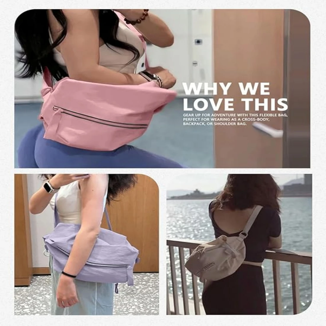 Small Gym Bag for Women Men, Small Duffle Bag Crossbody Bags for Women, Lightweight Compact Sports Bag for Gym Work Fitness