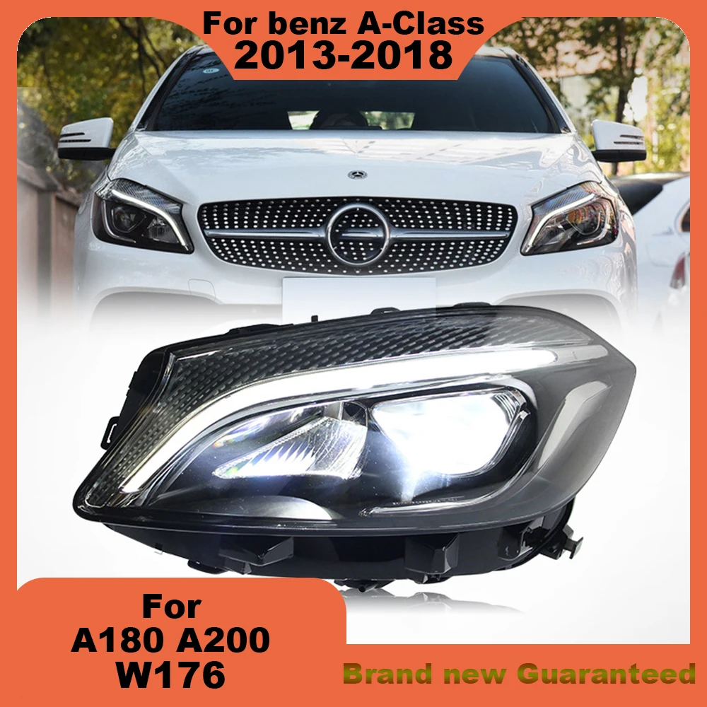 For Mercedes-Benz W176 2015-2018 A-Class A180 A200 Modified LED headlamp Laser Lenses Lamp Head Front Light Accessories upgrade