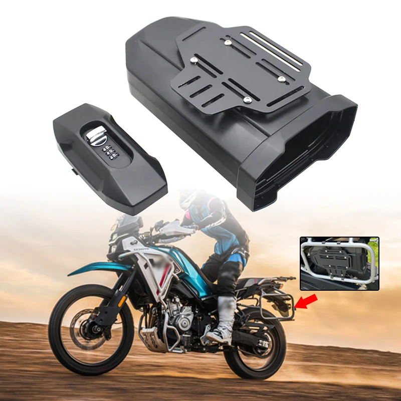 Motorcycle 450MT Concealed 3.8 Liters Storage Box Expedition Vehicle Universal Toolbox For CFMOTO MT450 450 MT CF450 2023 2024-