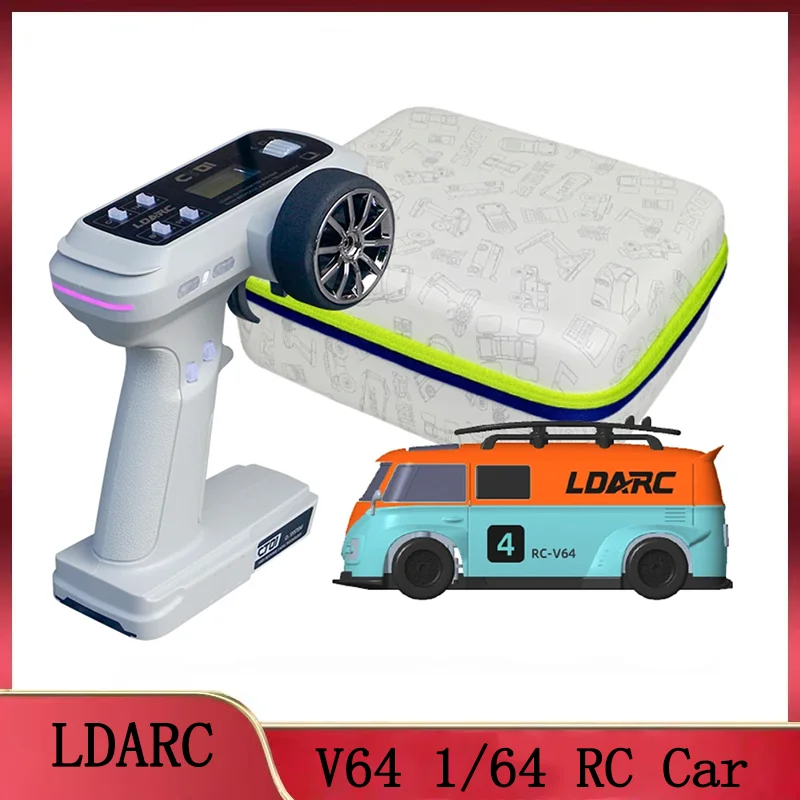 

LDARC V64 1/64 МИНИ-радиоуправляемый автобус: имитация электрической модели, настольный автомобиль RTR 2,4 ГГц, игрушки для взрослых и детей