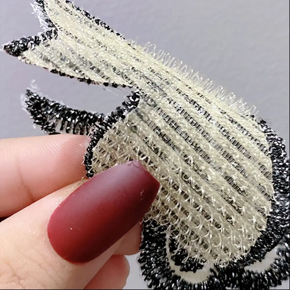 لطيف زهرة سلس ماجيك لصق القوس فراشة الانفجارات لصق أغطية الرأس ماسك الشعر أداة التصميم الأطفال #3