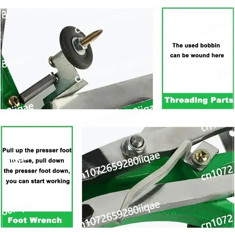 أكياس الخيام الملابس حزام ومعاطف الجلود الخياطة آلة خياطة الإسكافي مع خط النايلون القطن المزدوج للخياطة Upsolery