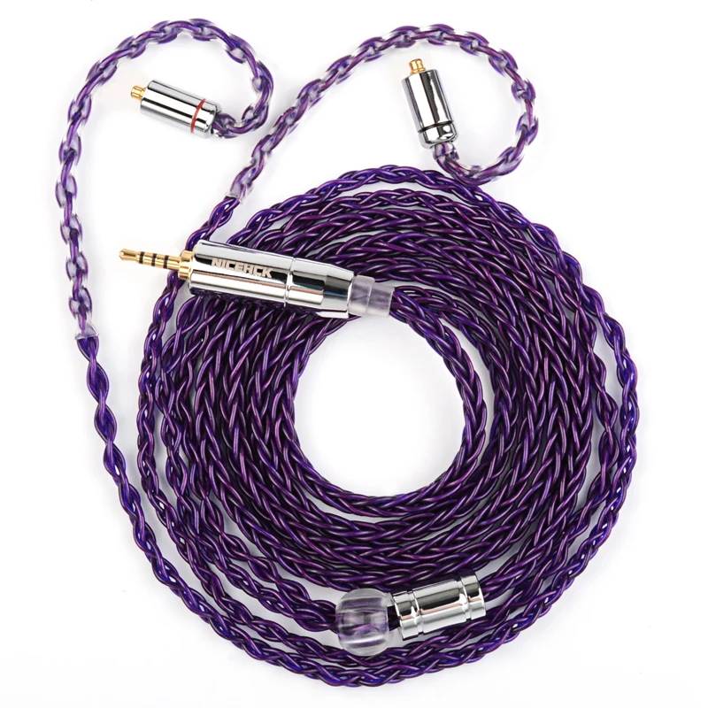 NiceHCK PurpleSE Imported 8 Core FURUKAWA Copper Upgrade Cable  3.5/2.5/4.4mm MMCX/0.78mm 2Pin For  TANGZU FUDU NX7MK4