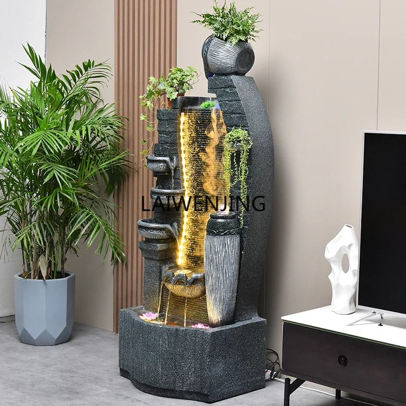 Atomized landscape circulating water ornament creative home entrance office fountain humidification