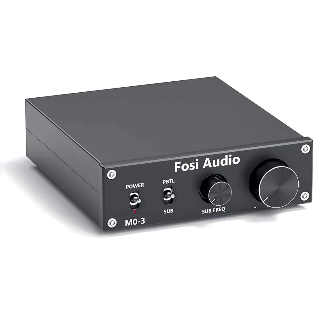 

Fosi Audio M03 200 Watt TPA3255 Subwoofer Amplifier Mini Mono Channel Audio Power Amp for Home Theater Full-Frequency and SUB Ba