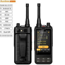 ランジースマートフォンアナログトランシーバー、Android 10、uhf 400-470mhz、双方向ラジオ、ptt A-GPSカメラのサポート、wifi