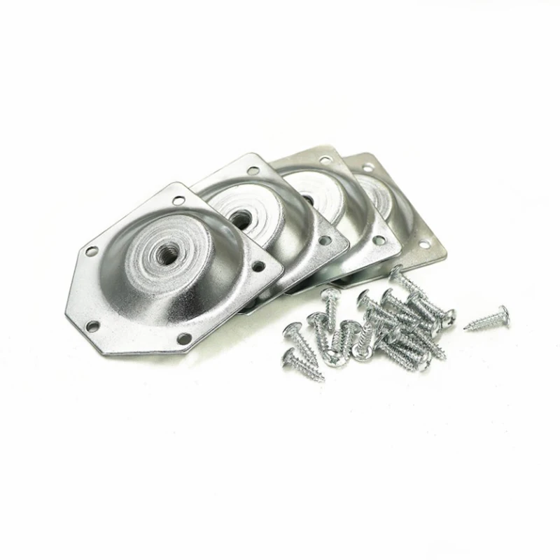 Angled Legs Fixing Plate Bracket Furniture Table Feet Set Screws Wood Connecting