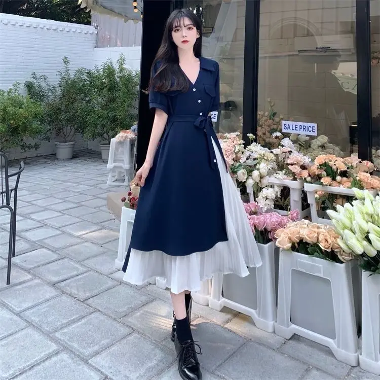 V-Neck Long Dress Korean Fashion Robe Summer Dresses Women 2022 Casual Urban Female Clothing Elegant Gowns Basic - AliExpress 200000345 V-Neck Long Dress Korean Fashion Robe Summer Dresses Women 2022 Casual Urban Female Clothing Elegant Gowns Basic - AliExpress 200000345