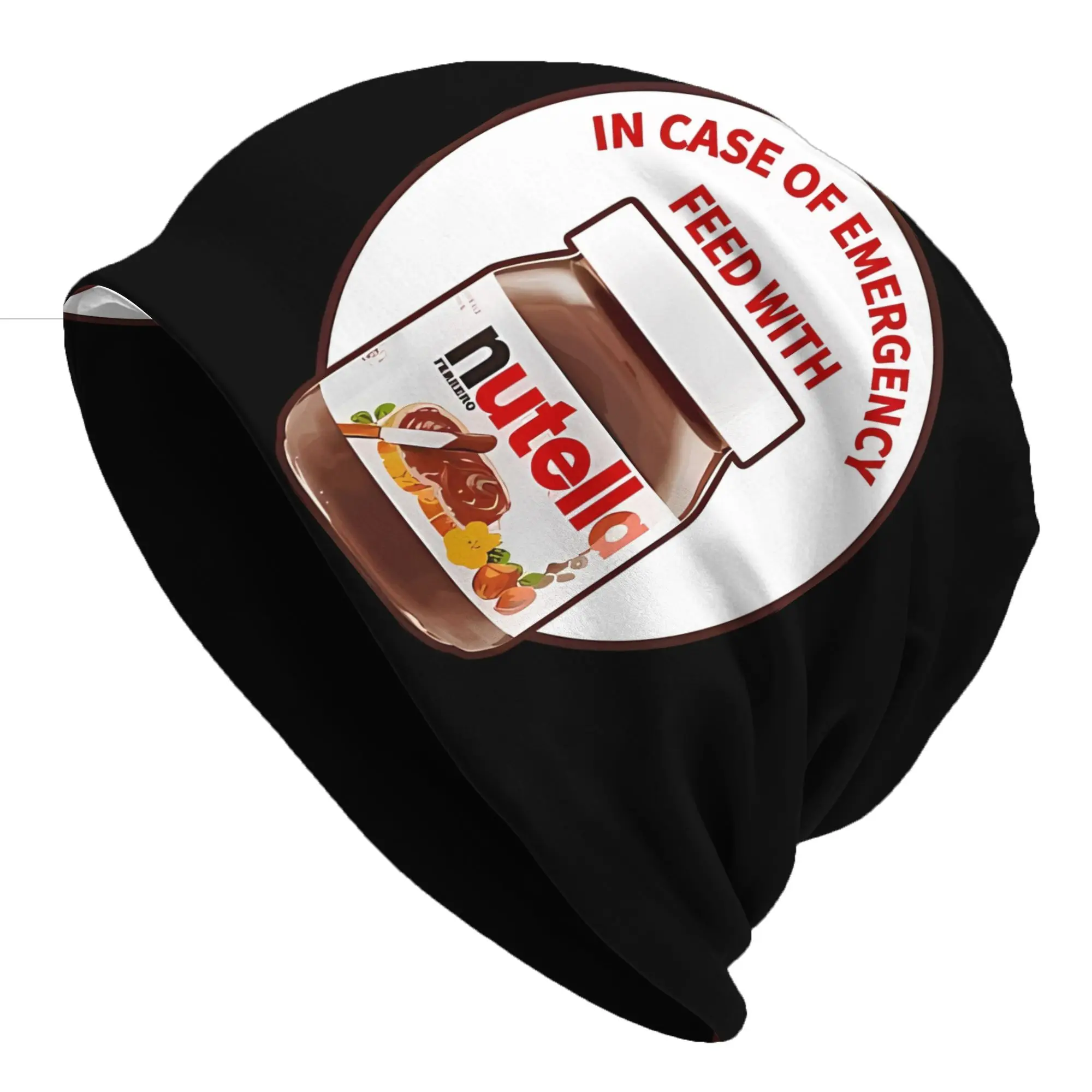 In Case Of Emergency Feed Fashion Caps For Men Women Nutella Beanies Ski Caps Soft Bonnet Hats Skullies & Beanies Hat