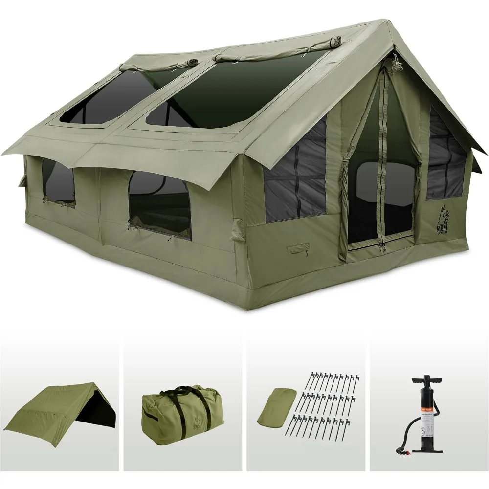 Panda Canvas Inflatable Tents for Camping with Stove Jack