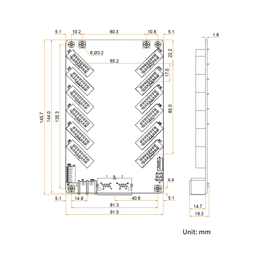 Novastar DH7512-S Receiving Card Video Wall Controller suit Outdoor Indoor LED Display Screen RGB HBU75 Full Color Module