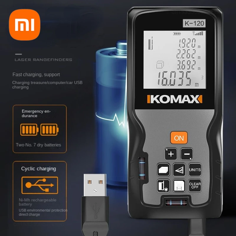 

Xiaomi KOMAX Mini Laser Rangefinder Handheld Infrared Measuring Ruler Electronic Ruler Angle Gauge Range Finder Measure Tools