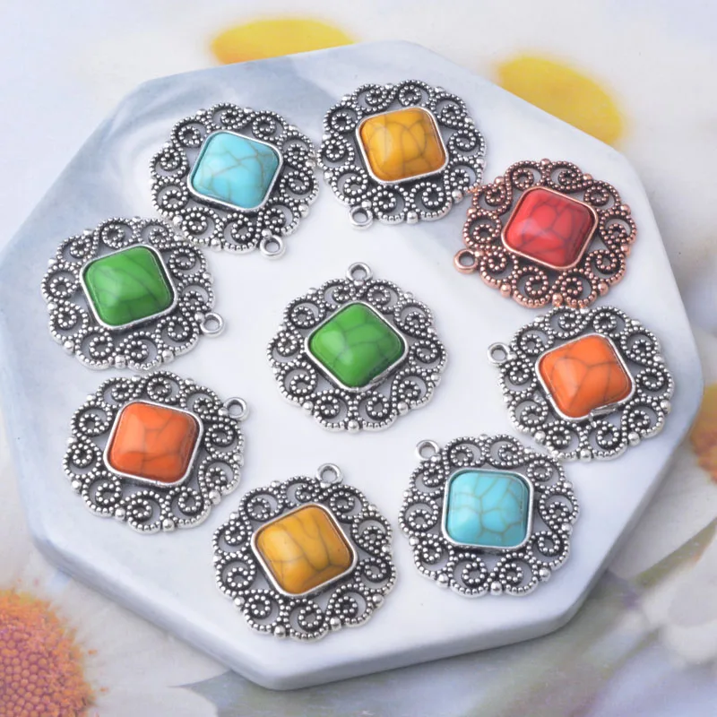 

10pcs/lot Acrylic Charms Jewelry Findings Boho Peadant DIY women earrings